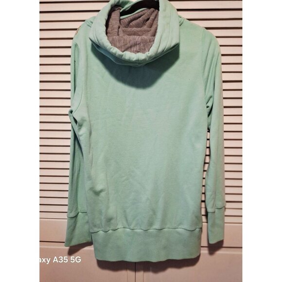 Picture Organic Clothing Mint Green Hoodie With Nordic-Inspired Pattern Drawstr - Picture 7 of 12